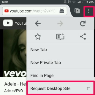 request desktop site youtube firefox