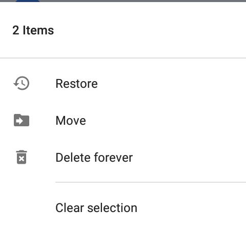 google drive delete file