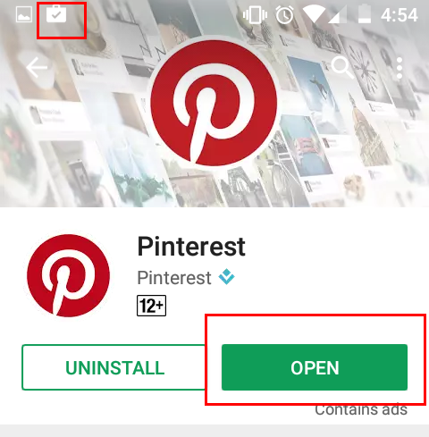 pinterest app for android launch